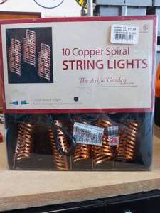 lot 2001 image: Copper Spiral String Lights