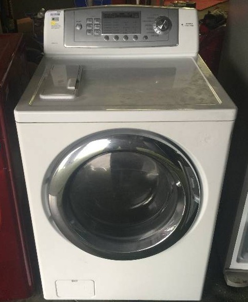 lot 8414 image: LG Electronics - 3.7 Cu. Ft. Front-Loading 5-Speed Washer - White
