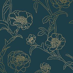 lot 2307 image: Tempaper Peonies Self-Adhesive Wallpaper