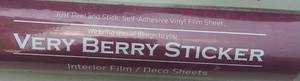 lot 2308 image: Very Berry Sticker Interior FilmDeco Sheets