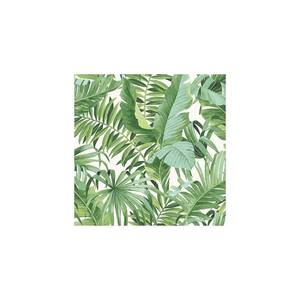 lot 2316 image: Tropical Leaf Wallpaper Palm Tree White Green A Street Prints Paste Th