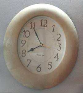 lot 2362 image: Oval Westclox Wall Clock