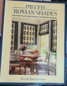 lot 2378 image: Pieced Roman Shades By Terrell Sundermann