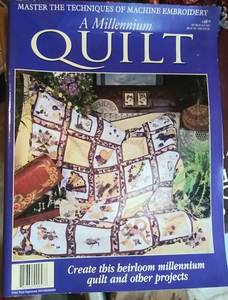 lot 2387 image: Machine Embroidery, Millennium Quilt, Romance 2000.