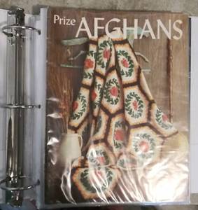 lot 2397 image: 2in Binder Full of Crochet Afghans Books & Magazines