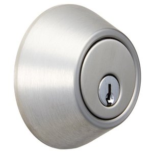 lot 2414 image: Hyper Tough Double Cylinder Keyed Deadbolt, Stainless Steel