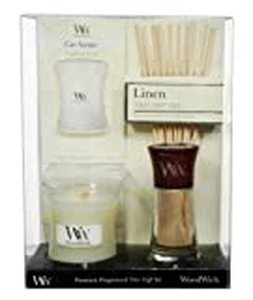 lot 2417 image: WoodWick Gift Sets Candles, Linen