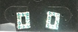 lot 2610 image: Sterling Silver CZ Earrings