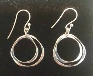 lot 2619 image: Sterling Silver Dangling Earrings