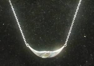 lot 2633 image: Sterling Silver & Abalone Necklace