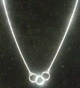 lot 2635 image: Sterling Silver Necklace