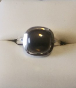 lot 2646 image: Sterling Silver Gemstone Ring Size 6.75