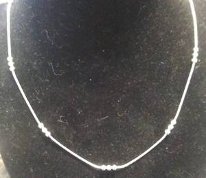 lot 2678 image: Sterling Silver Choker