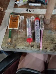 lot 902 image: Glitter, pencil, and projection marker