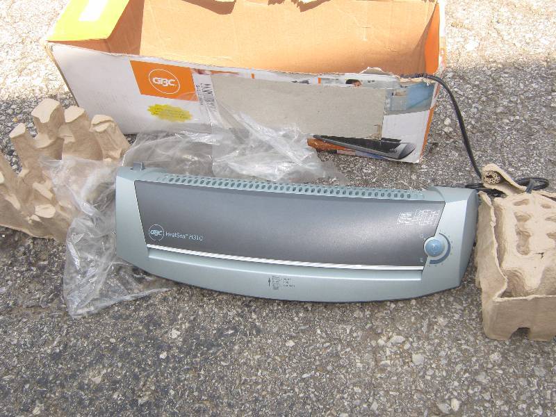 GBC Heat Seal Laminator H310, Open Box More great vintage items and some great new items toys