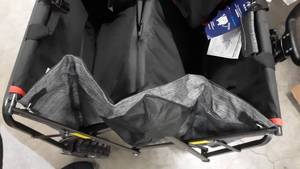 lot 65670 image: Mac Sports Folding Storage Wagon (Black,Grey,Red) 25.74lbs Dimensions22.05X 8.07X32.48 INCHES 56X20.5X82.5CM