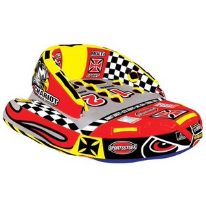 lot 65685 image: SPORTSSTUFF 53-1780 Chariot Warbird 2 Double Rider Towable Inflatable Water Tube