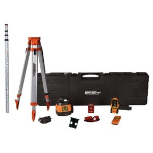 lot 65699 image: Johnson Level & Tool 999-028k Electronic Dual Slope Rotary Laser System, Hard Case Kit