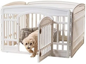 lot 65721 image: IRIS USA Exercise Pet Playpen and Panels for Dog, Puppy and Small Animals