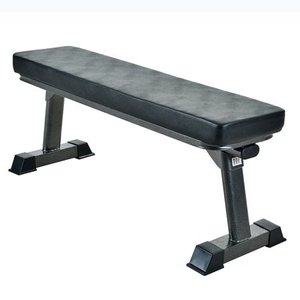 lot 65738 image: Finer Form Gym Quality Foldable Flat Bench for Multi-Purpose Weight Training and Ab Exercises (Black)
