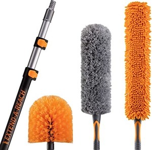 lot 65767 image: Extend-A-Reach. High Ceiling Duster Cleaning Kit with Telescopic Pole.