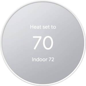 lot 65795 image: Google - Nest Smart Programmable Wifi Thermostat - Snow
