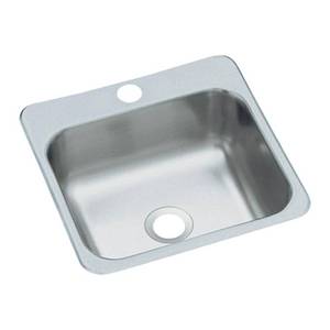 lot 65833 image: Sterling B155-1 Stainless Steel 15 Drop In Single Basin Stainless Steel Bar Sink