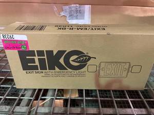 lot 29238 image: Exit Sign New In Box