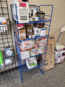 lot 31519 image: Blue Display Shelf