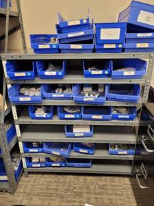 lot 31541 image: Gray Shelf Contents Not Included