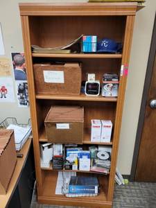 lot 31565 image: Bookshelf Contents Not Included