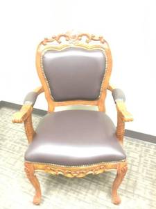 lot 31572 image: Decorative Wood Chair