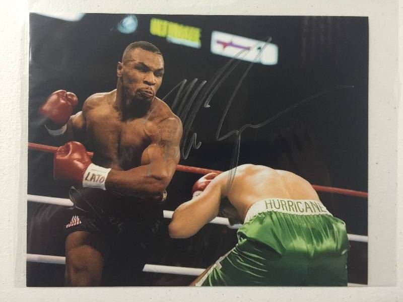 lot 1015 image: Signed 8x10 Photograph of Heavyweight Champ Mike Tyson