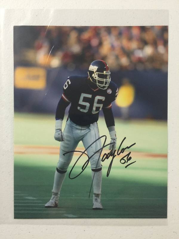 Lawrence Taylor- Autographed Signed New York Giants 8X10 Beckett Witnessed  #3