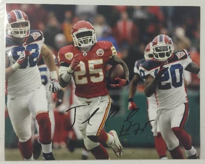 lot 1034 image: Signed 8x10 photo Jamal Charles Kansas City Chiefs running back
