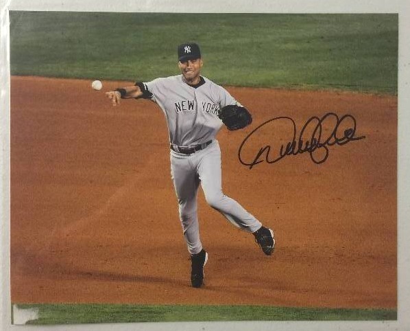 lot 1032 image: Signed 8x10 Photograph Derek Jeter New York Yankees