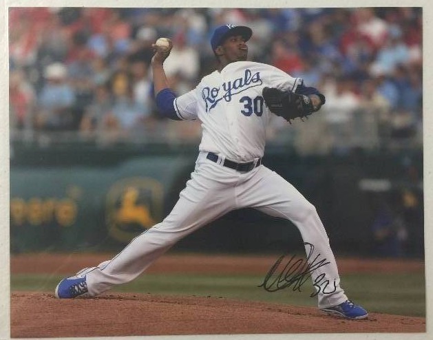 lot 1038 image: Signed 8x10 Photo Yordano Ventura Kansas City Royals Starting Pitcher