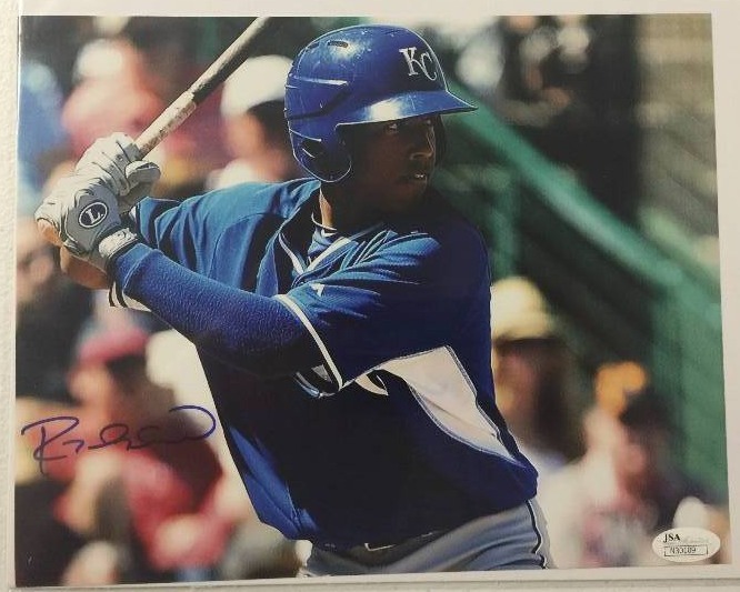 lot 1039 image: Signed 8x10 Photo Raul Mondesi Jr Kansas City Royals Shortstop (James Spence Authentication JSA)