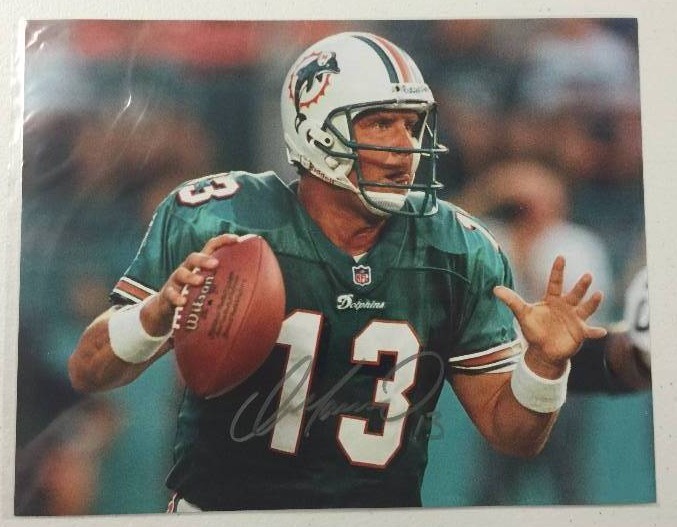 lot 1043 image: Signed 11x14 Photograph Dan Marino Quarterback Miami Dolphins