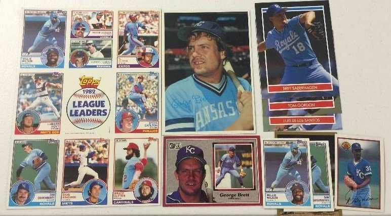 lot 1049 image: HUGE lot George Brett Kansas City Royals odd-ball baseball cards 1980s