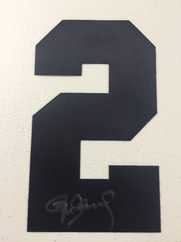 lot 1053 image: Signed Jersey #2 by Roger Clemens in middle of production process