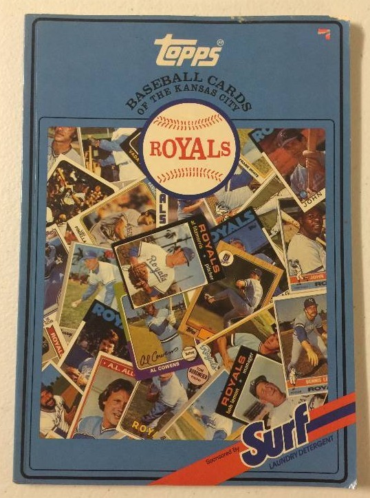 lot 1074 image: 1987 Kansas City Royals Surf magazine wevery Topps card pictured