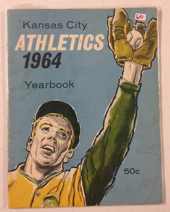 lot 1085 image: 1964 Kansas City Athletics Yearbook MLB Baseball