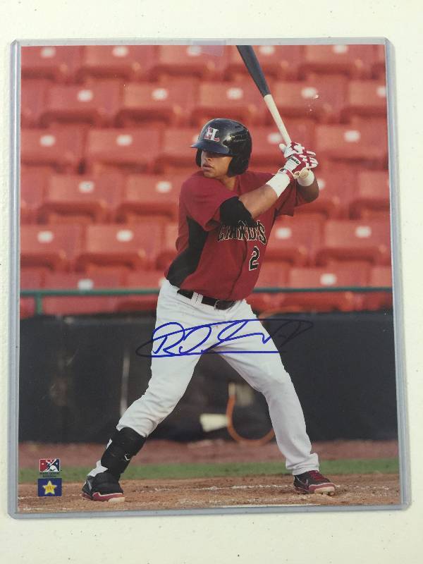 lot 1089 image: Signed 8x10 Rougned Odor Minor League Photo (JSA & Player Direct Authentication)