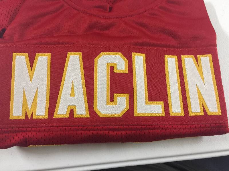 lot 1092 image: Signed Jeremy Maclin Custom Kansas City Chiefs Jersey with JSA Witness Protected Certification