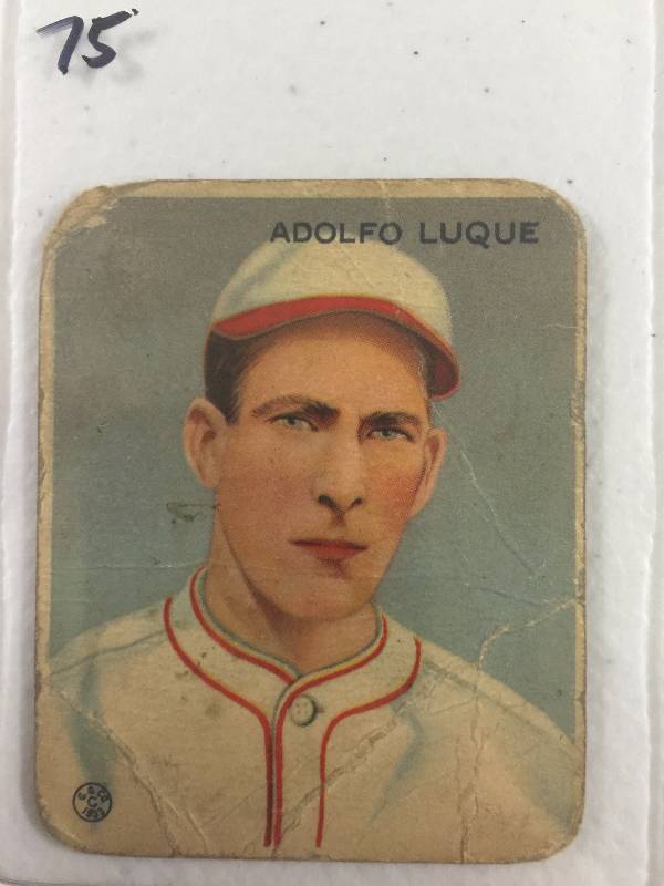 lot 1107 image: Original 1933 Goudey Adolfo Luque Baseball Card