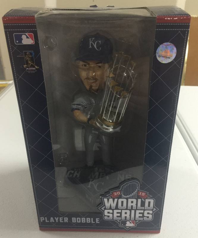 lot 1126 image: 2015 World Series Bobble Head Mike Moustakas Limited to only 762 pieces