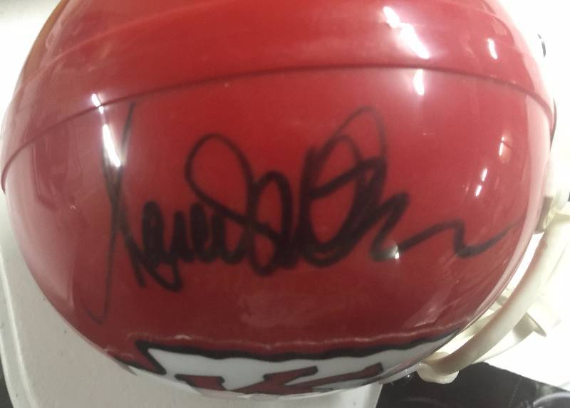 lot 1135 image: Kansas City Chiefs Marcus Allen Signed Mini Helmet