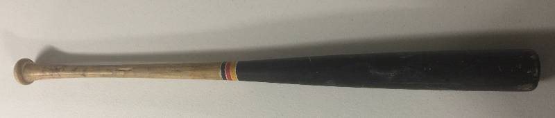 lot 1143 image: Game Used Brian McRae Signed Cracked Bat Kansas City Royals