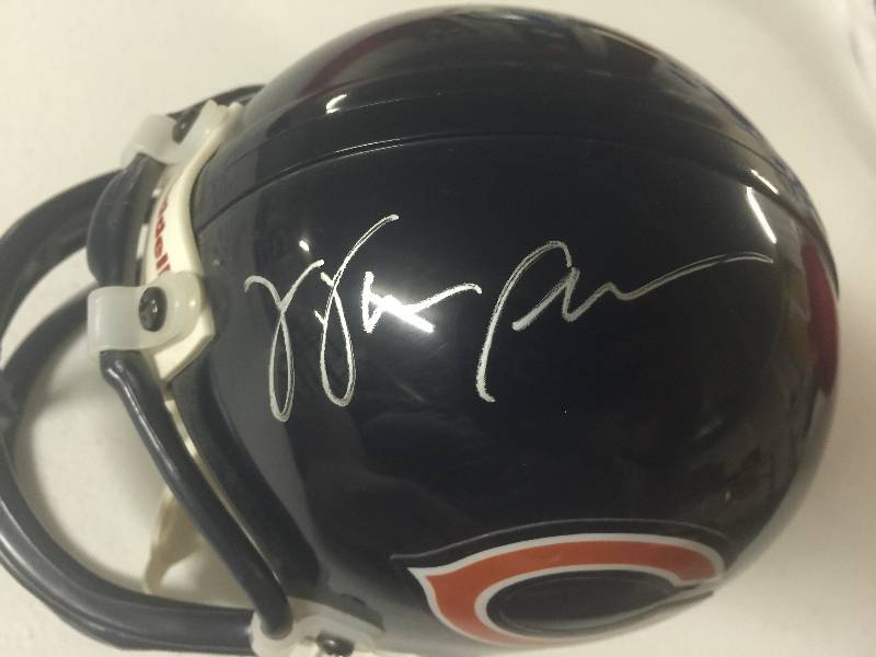 lot 1158 image: Walter Payton Signed Chicago Bears Mini Helmet